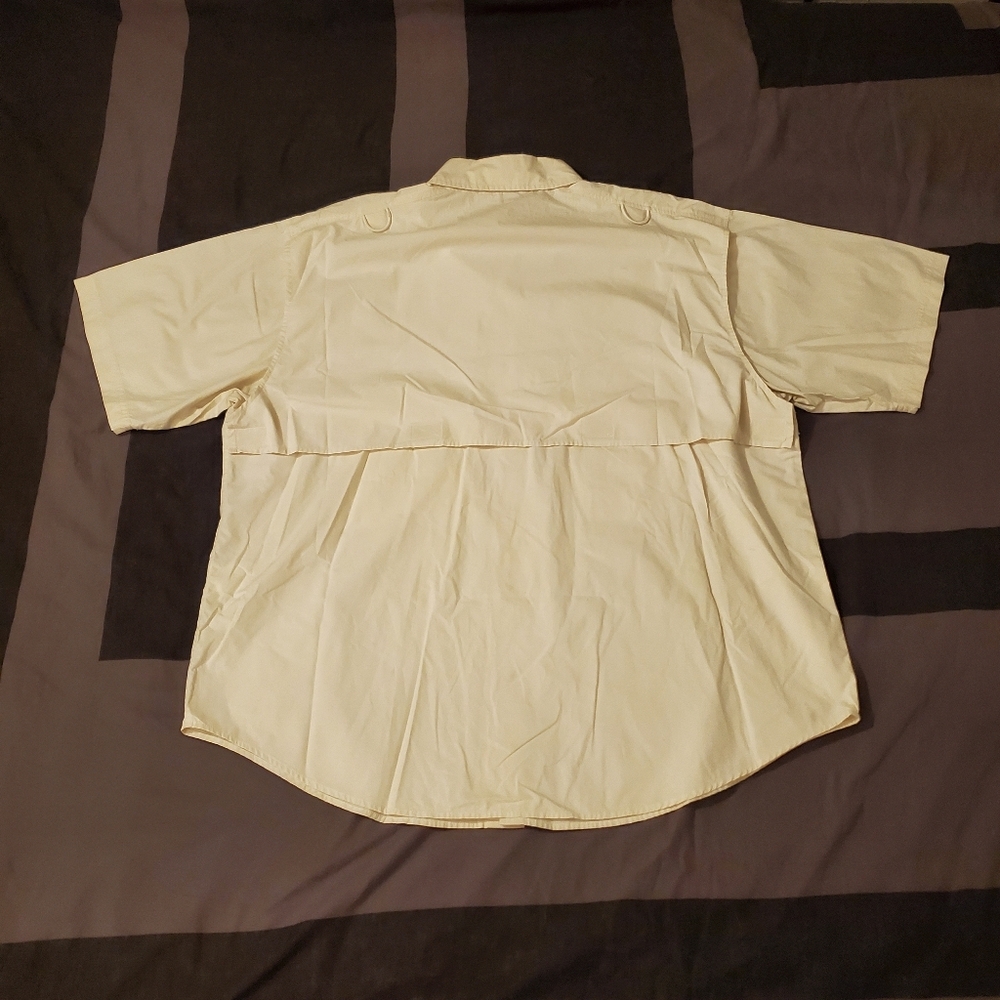 Wrangler Outdoor Gear White XL Short Sleeve Collared Buttondown Shirt - Picture 2 of 5